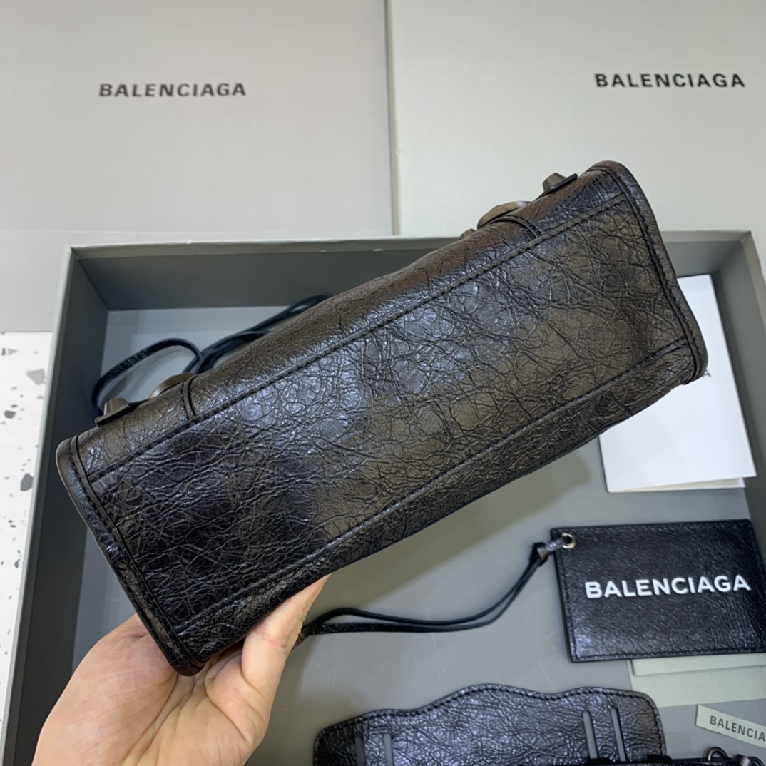 Balenciaga Classic City Mini Handbag Shoulder Bag Black